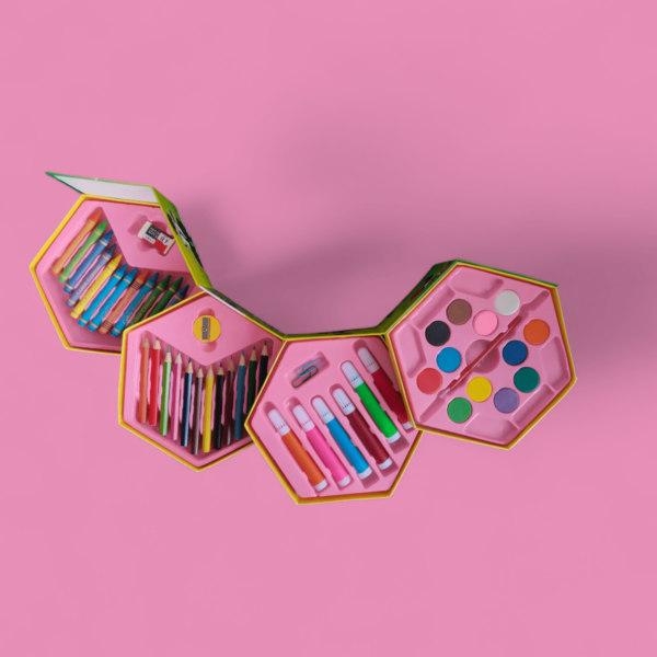 Deluxe Hexagonal Art Kit - Complete Creativity Set