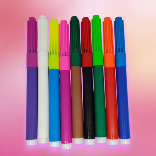 Vibrant Fine Tip Marker Pens - Pack of 10