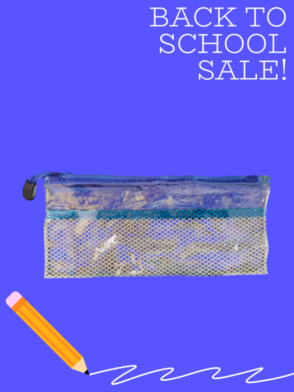 Back-to-School Essentials: Multipurpose Mesh Pencil Pouch-12Pcs