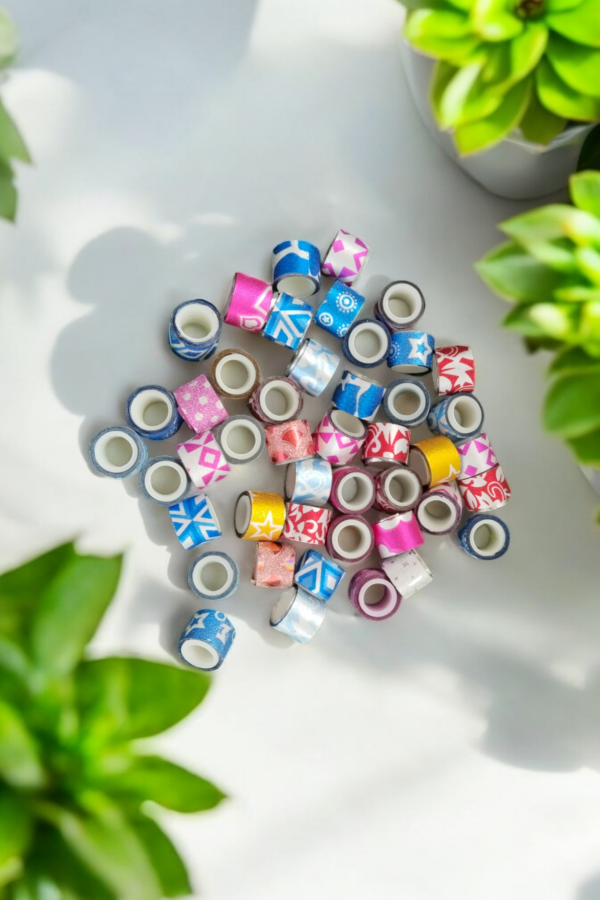Assorted Glitter Washi Tape Set - Vibrant Decorative Rolls