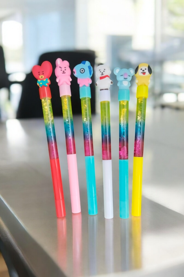 Adorable Glitter Gel Pens Set (Pack of 12)