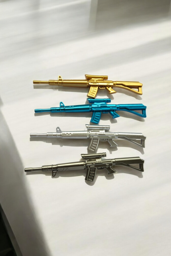 Metallic Miniature Toy Rifles Set (Pack of 12)