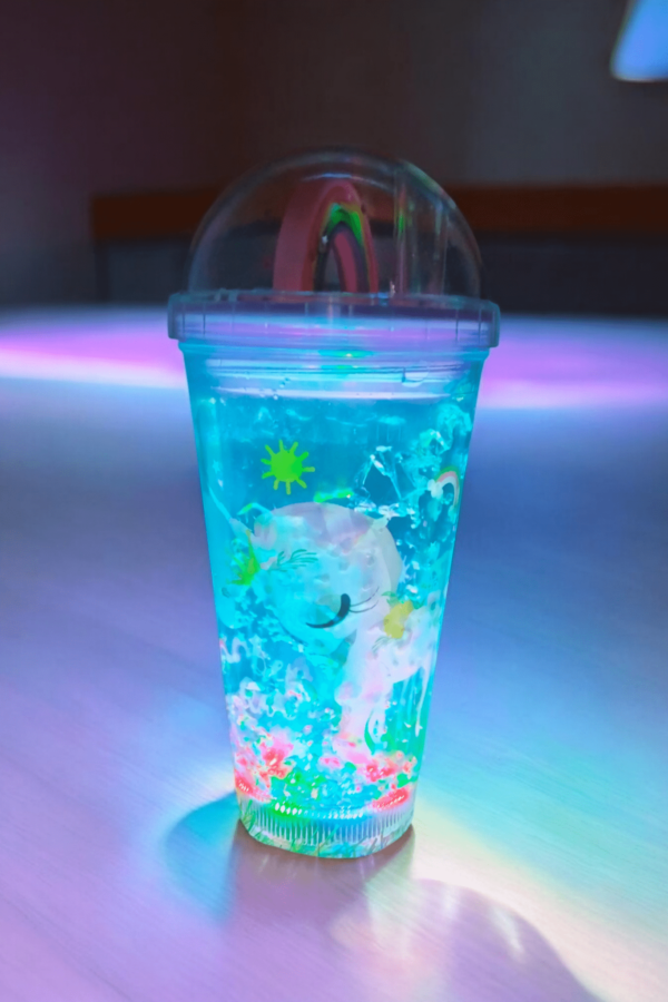 Unicorn LED Glow Cup with Straw