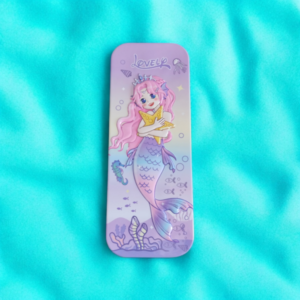 Lovely Mermaid Tin Pencil Case
